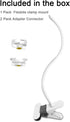 15.7 inches Baby Monitor Mount Compatible with HelloBaby HB6550/HB65/HB6550 pro/HB66/HB248,ANMEATE SM935E Baby Monitor Camera,Flexible Clip Clamp ...
