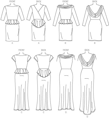 McCall's Pattern Company M7047 Misses' Dresses Sewing Template, E5 (14-16-18-20-22)...