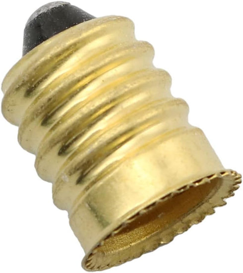 E14 to E12 Adapter SQXBK 8PCS Gold European Base to Candelabra Screw Lamp Adapter E14 to E12 Light Socket Reducer...