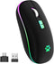 Wireless Mouse, Backlit LED Portable Slim Computer Mouse for Laptop, PC, Computer, MacBook, iPad, Chromebook, Notebook, 2.4G Rechargeable Wireless...