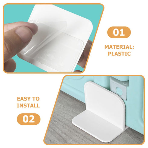 Vaguelly 4pcs Adhesive Furniture Anchors Anti Tip Playpen Stabilizer Playpen Accessories Home Supplies for Child Safety...