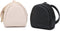 purifyou Premium Leather Pacifier and Nipple Shield Cases - Set of 2 Black & Beige | Case for Diaper Bag & Stroller | Pacifier Box for Travel | Ke...