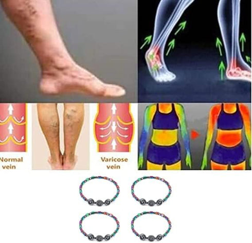 Black Obsidian Anklets for Women,2PCS Anti Swelling Anklet Slim Hematite Anklet Anti-Anxiety Yoga Beads Bracelet...