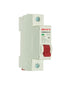 DC Miniature Circuit Breaker 10A 500V 1 Pole, DIN Rail Mount for Battery and Solar System, Red...