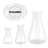 Hemobllo Plastic Erlenmeyer Flask - 3 Pcs Plastic Conical Flask Graduated Erlenmeyer Flask Set Scientific Plastic Flasks for Experiment Laboratory...