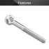 MroMax M10 x 80mm Machinery Shoulder Swing Lifting Eye Bolt, 2Pcs 304 Stainless Steel Metric Thread Lifting Eye Bolt for Home Renovation, Pipeline...
