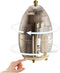 Rotating Makeup Brushes Organizer Case, Makeup Brush (Cream White Rotating Egg, L)...