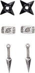 Naruto Shippuden Character And Icons 6 Pack Costume Jewelry Stud Earrings Set...