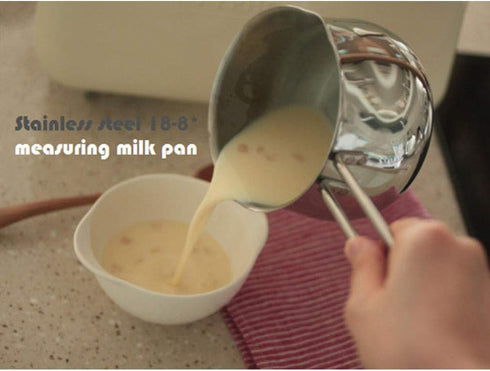 Saucepan, Stainless Steel Milk Pan 12cm, Soup Pot for Induction and Oven, Non Stick Milk Pot, Dishwasher Safe Cookware(Sliver)...