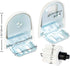 1-1/8" Roller Blind Repair/Hardware Kit, Replacement Brackets Parts, Window Blind Parts Accessories Working with 28mm Round Roller Shade Tubes, 1 ...