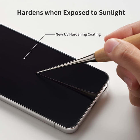 Sinjimoru Samsung Galaxy S23 Series 2 in 1 Cell Phone Screen Protector, TPU Screen Film with Tempered Glass function for Galaxy S23 Ultra Plus. Fu...