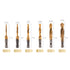 Titanium Combination Drill and Tap Bits Set, 6 PC Metric Screw Taps, 3-in-1 Bit Tool for Drilling, Tapping and Countersinking...