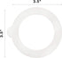 Bormioli Rocco Jar Replacement Gaskets (Set of 6): 3.5’’ Diameter Fido Jar Compatible, Food Grade Rubber, Leakproof Sealing Rings for Standard Siz...
