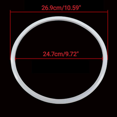 2Pcs Silicone Pressure Cooker Replacement Gasket Sealing Ring, Silicone Sealing Rings Compatible Fit for 24.7cm 9.72inch Pressure Cooker...