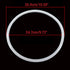 2Pcs Silicone Pressure Cooker Replacement Gasket Sealing Ring, Silicone Sealing Rings Compatible Fit for 24.7cm 9.72inch Pressure Cooker...