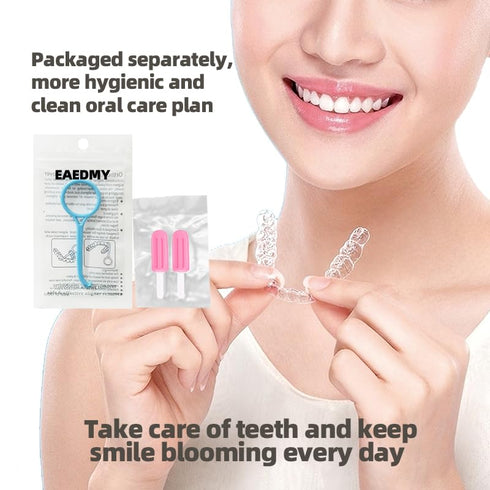12PCS Clear Aligner Removal Tools with 2 PCS Aligner Chewies Accessories for Invisible Retainers and Dentures, Dental Orthodontic Aligner Removal ...