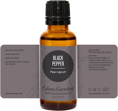 Edens Garden Black Pepper Essential Oil- 100% Pure Premium Grade, Undiluted, Natural, Therapeutic, Aromatherapy, The Best for Diffuser, Skin, Humi...