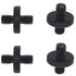 4pcs Camera Mount Screw 1/4" Male to 1/4" Male Threaded Tripod Screw Adapter Double Sided Standard Mounting Thread Converter(Black)...