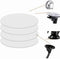 4 PCS 80mm (3.15") Circular Double Side Sticker Dashboard/Windshield Pad Mounting Disk for Suction Cup Car Phone Mount Holder Bracket GPS Camera a...