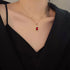 Women Jewelry Set Rhinestone Zircon Emerald Pendant Necklaces & Earrings Set 925 Sterling Silver Created...