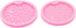 2PCS Silicone Resin Coaster Mold DIY Coaster Mold Crafts Casting Mold Coaster Clay Mold for DIY Handmade Coaster Round Coaster Silicone Mold Diame...