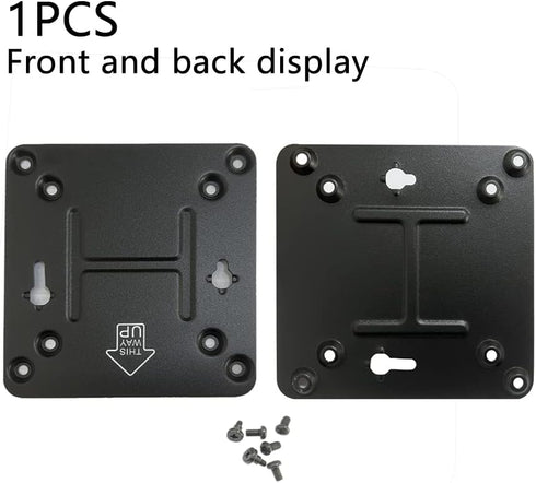 GinTai for Intel NUC Vesa Adapter Mount Bracket to Attach NUC Mini PC Computer to The Back of a Monitor Mounting Plate Not Skull or Hades(with 8pc...