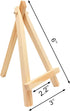 4pcs Pine Wood Mini Easel Triangle Frame Wedding Table Card Stand Display Holder for Displaying Wedding Business Card Painting Craft Drawing Photo...