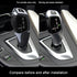for BMW X3 X4 X5 X6 F20 F22 F30 F32 F10 F12 car Gear Shift Knob Panel Cover Carbon Fiber Pattern Sticker...
