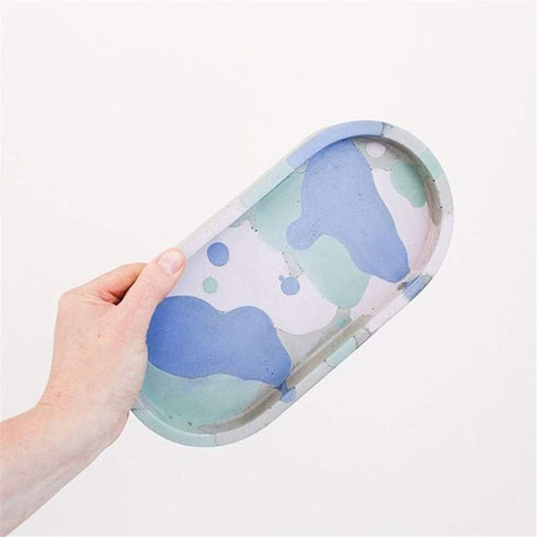 3 Pack Tray Silicone Resin Mold, Oval Coaster Epoxy Resin Casting Mould DIY Jewelry Tray Dishes for Craft Jewelry Storage Office Home Decoration...