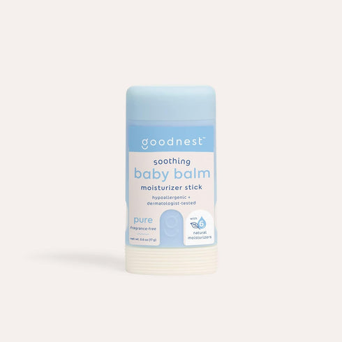 Goodnest® Baby & Toddler Travel Balm Stick - Fragrance-Free, Unscented, 6 Natural Moisturizers, Travel Balm, Organic Baby Balm, Hypoallergenic, Re...