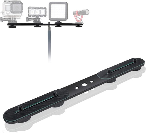 30cm Dual Speedlite Camera Mount Tripod Bracket Flash Extension Bar,10" Dual Tripod Bracket for Camera,LED Video Light,DSLR Camera,Flash Light...