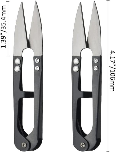 12Pack 4.1Inch Sewing Scissors Yarn Thread Craft Scissors Small Snips Trimming Nipper for Home Office School DIY Projects (Black)...