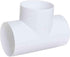 4 Inch Diameter T Joint 3 Way - Duct Splitter for Exhaust Fan Dryer - 3 Way Duct Hose Connector (4'' inch, White)