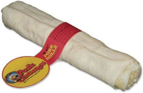 Pork Chomps Baked Pork Skin Dog Chew, 8-inch Roll, 1 Count...