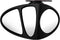 Car Blind Spot Mirror, 3-view Wide Angel Mirror Auxiliary Mirror for Front Rear Wheel Blind Spot Rear View Mirror. (Black Right)...