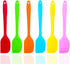 6 Pcs Silicone Spatulas, 8.3 inch Small Rubber Spatula Heat Resistant Non-Stick Flexible Scrapers Baking Mixing Tool...