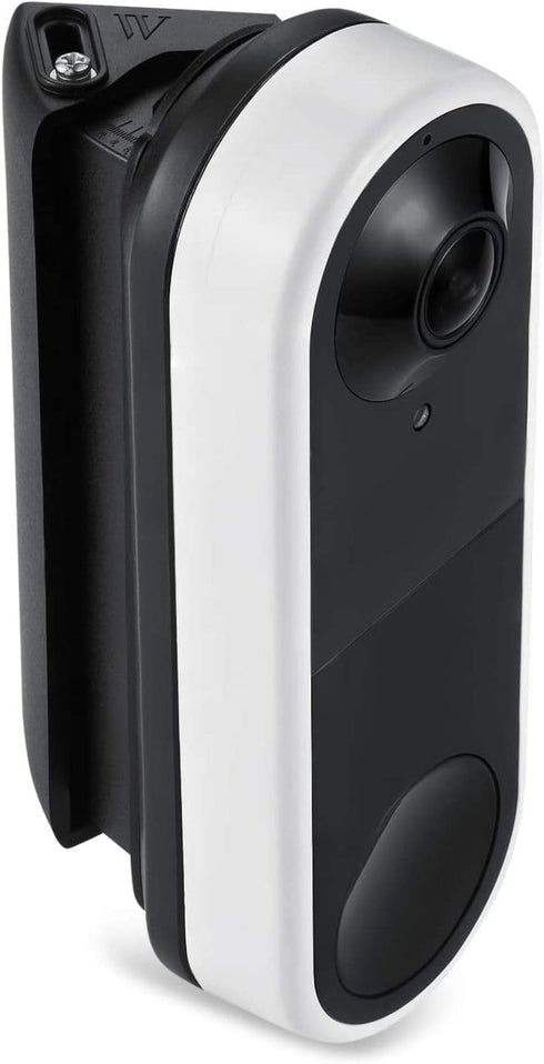 Wasserstein 30° to 55° Horizontal Wedge Wall Mount Compatible with Arlo Essential Wired Video Doorbell (Black) (NOT Compatible with Essential Arlo...