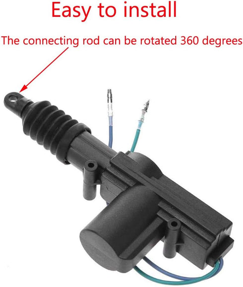 ESUPPORT Universal Car Heavy Duty High Power Door Lock Actuator 2 Wire 12V Pack of 2...