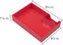 JAM Paper Stackable Half Desk Trays - Red - Office & Desk Supply Organizer Top Tray - Sold Individually...
