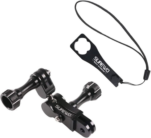 Aluminum Alloy 360 Degree Rotation Ball Joint Mount Adapter Swivel Arm Mount Pivot Extension Accessories Compatible with Gopro Hero 13 Black,Hero ...