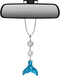 Handmade Bling Mermaid Mirror Car Charm Hanger Dream Catcher Ornament (Aqua)...