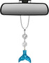 Handmade Bling Mermaid Mirror Car Charm Hanger Dream Catcher Ornament (Aqua)...