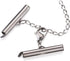 Beadthoven 260pcs 8sizes Stainless Steel Tube Slide On End Clasps with Twist Extender Chains Jump Rings Lobster Claw Clasps Crimp Cord Ends Findin...