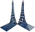 Winterworm Stylish Modern Paris Eiffel Tower Metal Decorative Bookend Book End Book Organizer for Library School Office Home Desk Study Gift(Blue)...