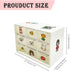 9 Mini Drawer Sticker Storage Organizer, Desk Craft Organizer with Drawers, Small Desktop Drawer Storage Organizer Removable, Plastic Organizer Bo...