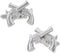 Pistols Handguns Crossed Dueling 6 shooters Gun Pair Cufflinks in a Presentation Gift Box & Polishing Cloth...