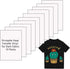 Printable Heat Transfer Vinyl Paper Inkjet Printer Iron on HTV for Dark Fabrics or T-shirts, A4 Size Pack of 10...