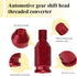 ASUBHA Gear Shift Knob Adapter, Aluminum Alloy Automatic Shifter Adapter, Universal Car Interior Accessories Shifter Knob Boot Retainer Gear Stick...