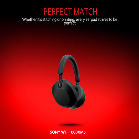 Krone Kalpasmos Replacement Earpads for Sony WH-1000XM5 (WH1000XM5), Premium Sony Wh-1000xm5 Ear Pads Accessories with Soft Protein Leather and Hi...