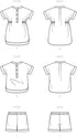 New Look Easy Babies' Dress, Shorts, and Pull-Over Top Sewing Pattern Kit, Code N6725, Sizes NB-S-M-L, Multicolor...